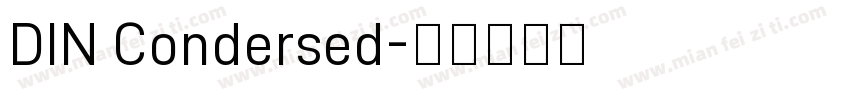 DIN Condersed字体转换